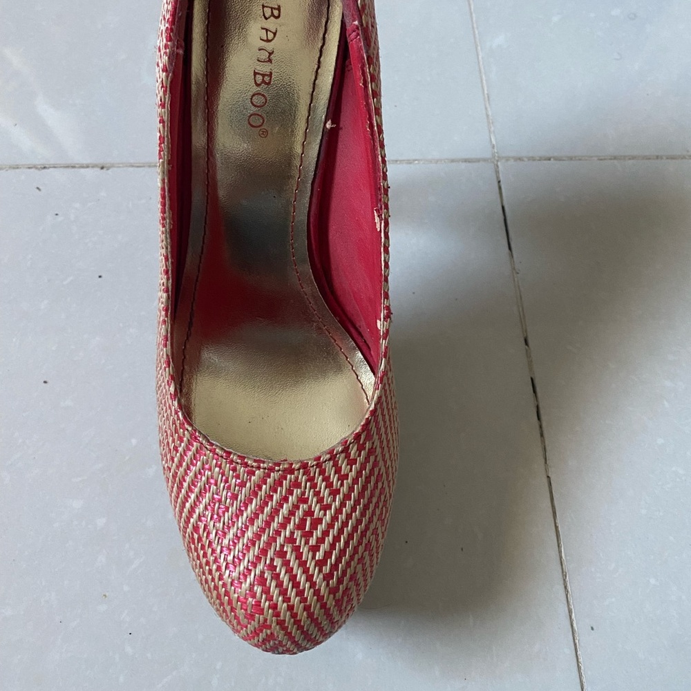 Bamboo Platform Heels